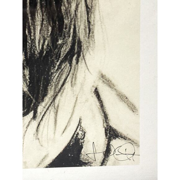 Jordan O’Hare Jesus Portrait Print Framed 16x16” Black Frame Inspirational Art - Picture 3 of 4